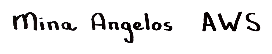 Mina Angelos AWS logo